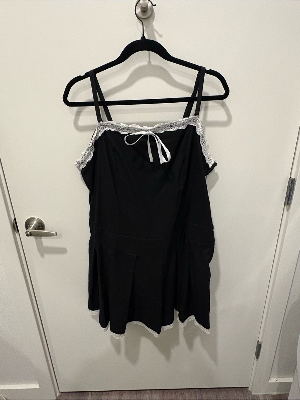 Hot Topic Sweet Society Black Lace Trim Mini Dress